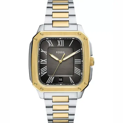 Fossil Crosby Three-Hand Date Two-Tone Stainless Steel Watch