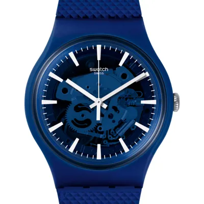 Swatch PAY! Ocean Pay! Blue Silicone Strap Unisex Watch 