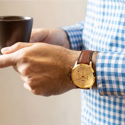 Fossil Neutra Chronograph Brown Leather Watch