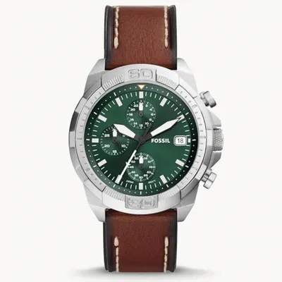 Fossil Bronson Chronograph Brown Leather Men's Watch