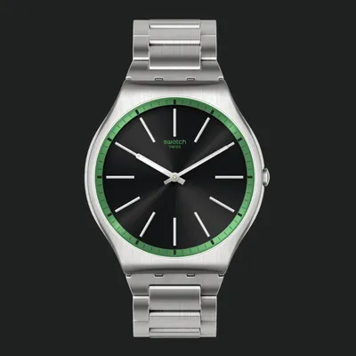 Swatch Skin Irony Green Graphite Watch
