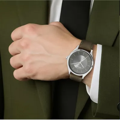 Titan Men's Urban Edge Lustrous Leather Watch