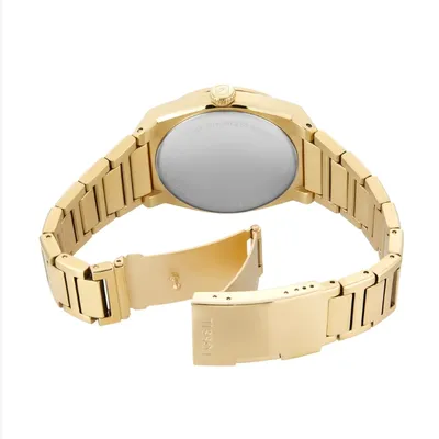 Fossil Everett Three-Hand Gold-Tone Stainless Steel Watch