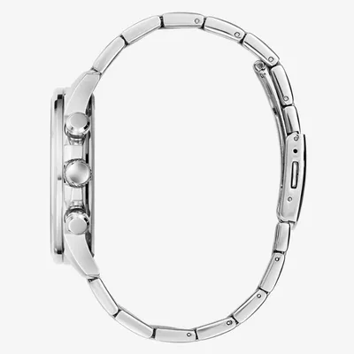 GUESS Silver-Tone Multifunction Men's Watch