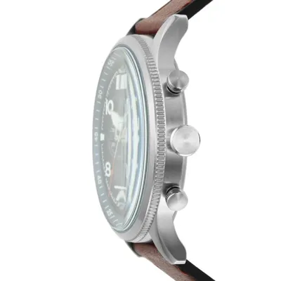 Fossil Retro Pilot Chronograph Brown Eco Leather Watch