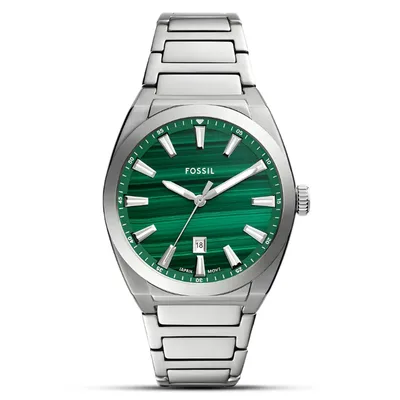 Fossil Everett Three-Hand Date Stainless Steel Watch