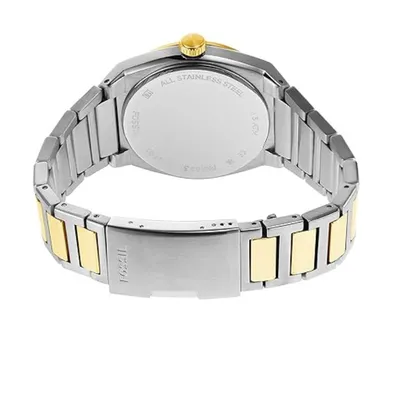 Fossil Everett Three-Hand Date Two-Tone Stainless Steel Watch