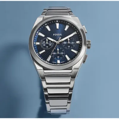 Fossil Everett Chronograph Stainless Steel Watch
