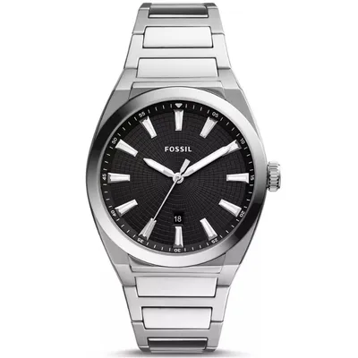 Fossil Everett Three-Hand Date Stainless Steel Watch