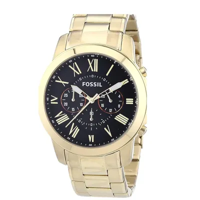 Fossil Grant Chronograph Gold-Tone Stainless Steel Men’s Watch