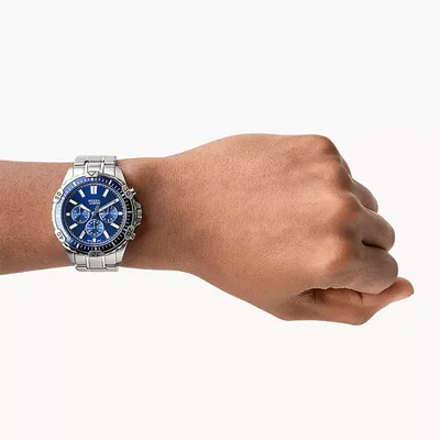 Fossil Garrett Chronograph Blue Dial Men's Watch