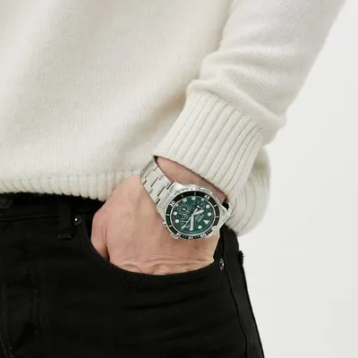 Fossil Chronograph Quartz Green Dial Men's Watch