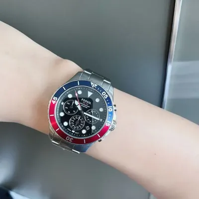 Fossil Chronograph Black Dial Men's Watch