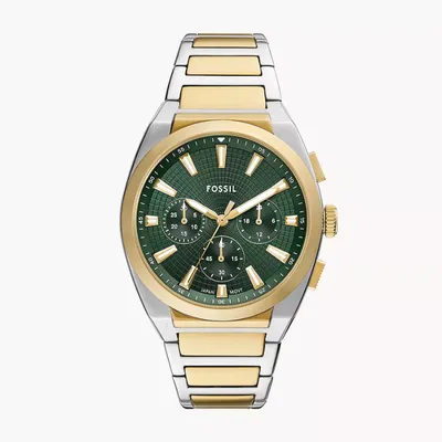 Fossil Chronograph Two-Tone Stainless Steel Watch