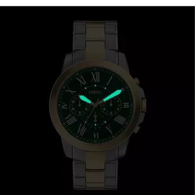 Fossil Grant Chronograph Two-Tone Stainless Steel Watch