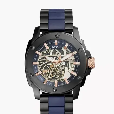 Fossil Modern Machine Skeleton Dial Two-tone Men's Watch