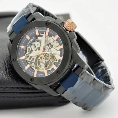 Fossil Modern Machine Skeleton Dial Two-tone Men's Watch