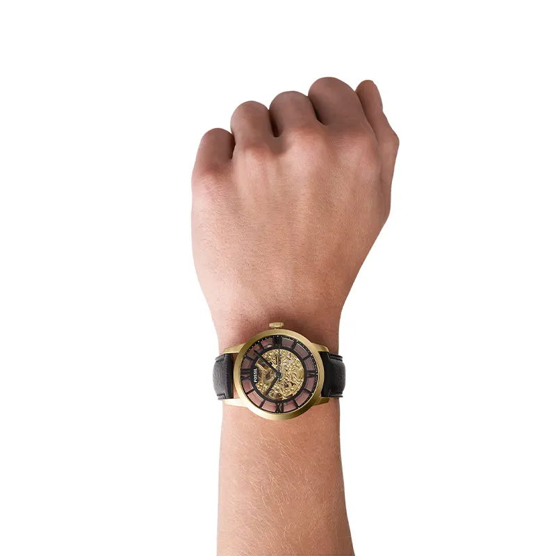 Fossil Townsman Automatic Gold-tone Skeleton Men's Watch