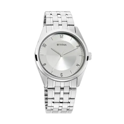 Titan Neo Economy Analog Silver Dial Men's Watch