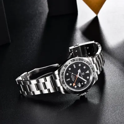 Pagani Design PD-1682 Explorer II GMT Black Dial Men's