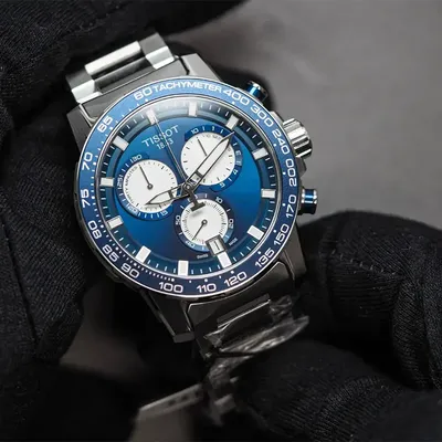 Tissot Supersport Chrono Blue Dial Men's Watch