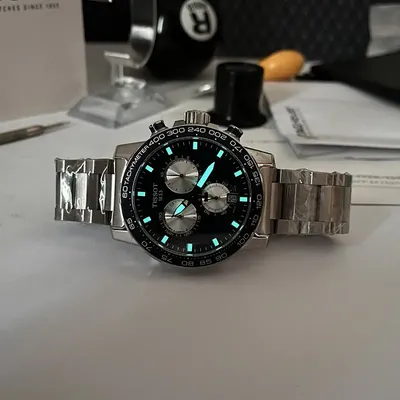 Tissot Supersport Chrono Blue Dial Men's Watch