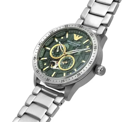 Emporio Armani Mario Automatic Green Dial Men's Watch