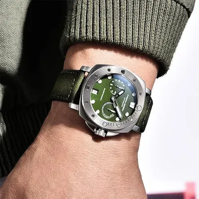 Pagani Design Diver's Automatic Green Dial Men's Watch
