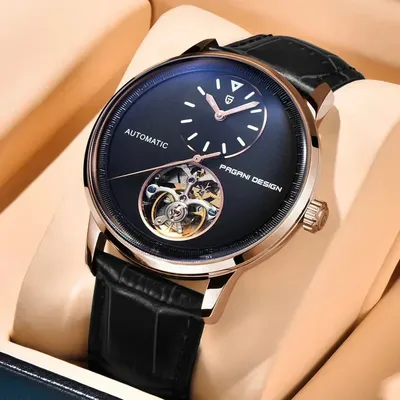 PAGANI DESIGN Men's Balance Wheel Automatic Watch