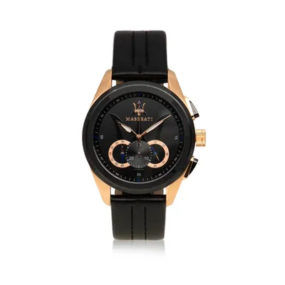 Maserati Sport Quartz Men Watches in Round Case & Black Dial 