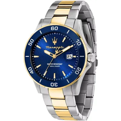 Maserati Men's Watch, Time, Date, Analog, Steel Band, Competition Collection