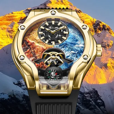 HANBORO Zhuma Mountain Peak Series Men's Fully Automatic Mechanical Watch
