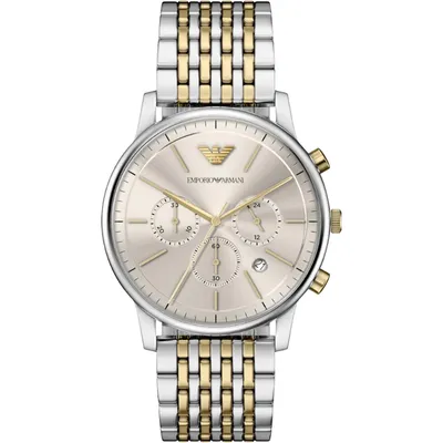 Emporio Armani Chronograph Two-Tone Stainless Steel Watch