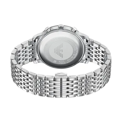 Emporio Armani Silver Quartz Stainless Steel Watch