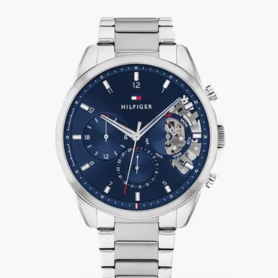 Tommy Hilfiger Baker Blue Dial Men's Watch- 1710448