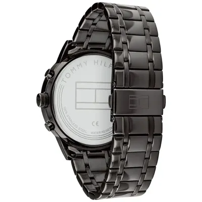 Tommy Hilfiger Analogue Multifunction Quartz Watch for Men with Black Stainless Steel watch