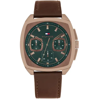 Tommy Hilfiger Men's Multifunction Brown Stainless Steel Bracelet Watch