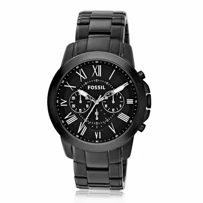 Fossil Grant Chronograph Black Dial Men's Watch