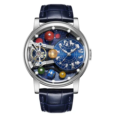 HANBORO Men Automatic Watch 43.5MM Mechanical Wristwatch
