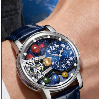 HANBORO Men Automatic Watch 43.5MM Mechanical Wristwatch