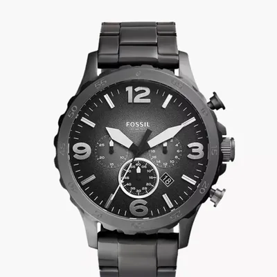 Fossil Nate Chronograph Quartz Smoke Dial Men's Watch