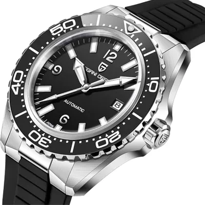 Pagani Design Black Dial Diver's Men's Watch