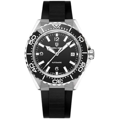 Pagani Design Black Dial Diver's Men's Watch