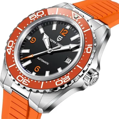 Pagani Design Orange Dial Diver's Men's Watch