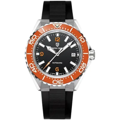 Pagani Design Black Orange Dial Diver's Men's Watch