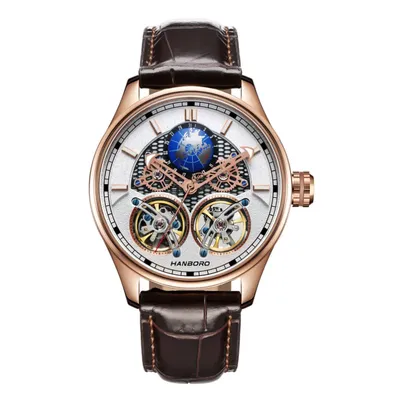 HANBORO Star Series Men's Luxury Fashion Watch Fully Automatic Mechanical Hollow Waterproof 