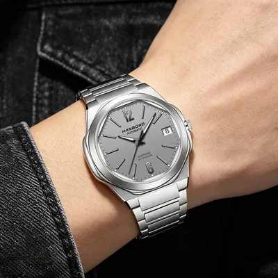 HANBORO Ultra-Thin Steel King Series Men's Automatic Watch – 018