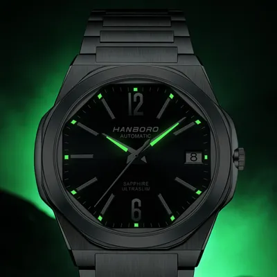 HANBORO Ultra-Thin Steel King Series Men's Automatic Watch
