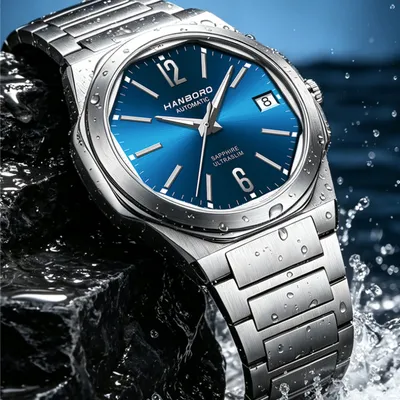HANBORO Ultra-Thin Steel King Series Men's Automatic Watch