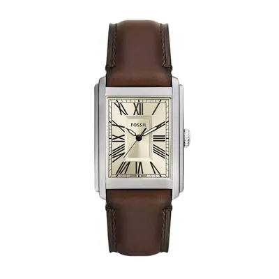 Fossil Carraway Cream Dial Leather Men's Watch